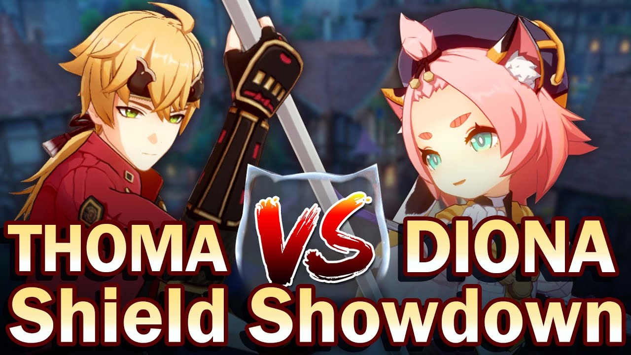 THOMA vs DIONA 4★ SHIELD SHOWDOWN! Support Test Comparison & Analysis | Genshin Impact 2.2