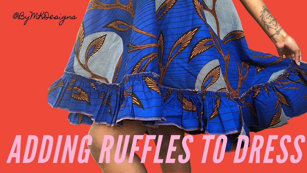 By MK Sewing Wednesday's: Adding Ruffles to a Dress