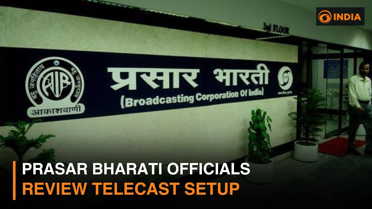 Prasar Bharati Officials Review Telecast Setup