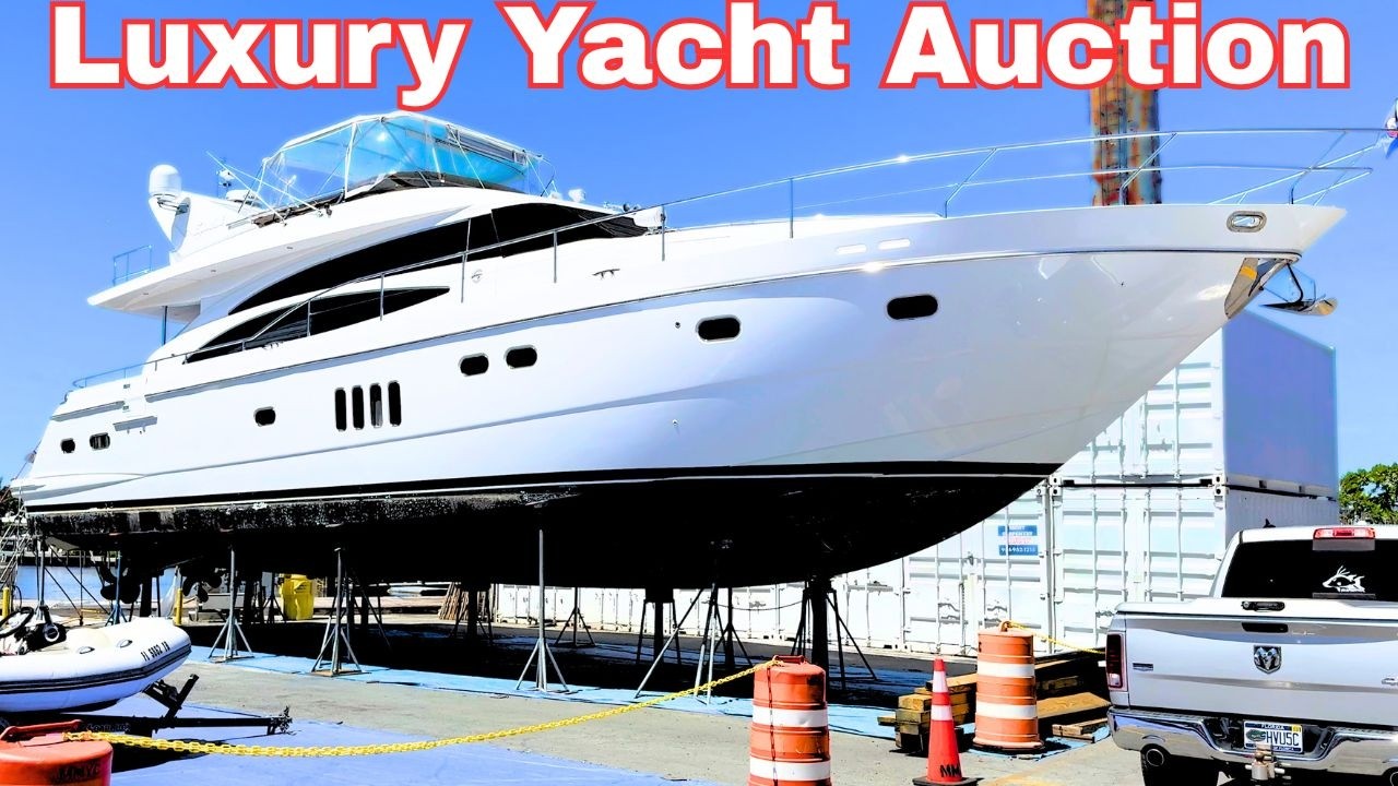 Luxury Auction Affordable Yachts! 70' Viking Princess | Harbor Yacht Tours