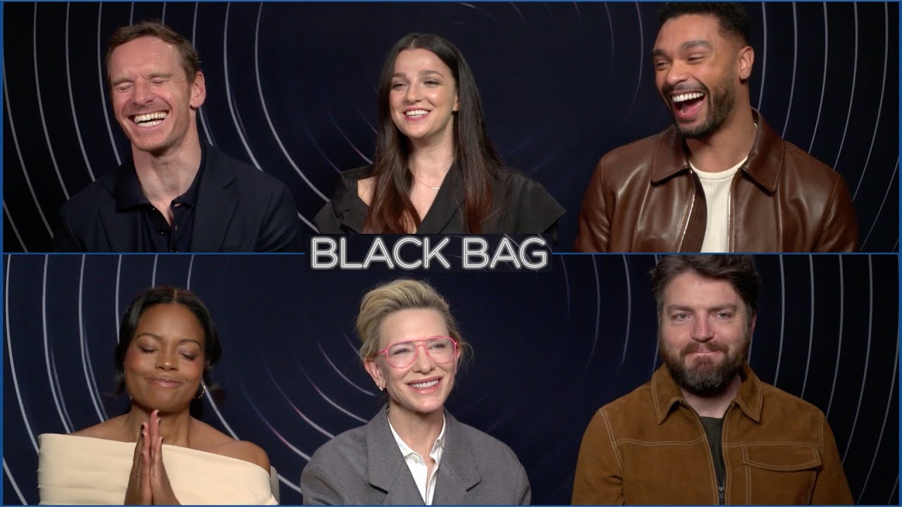 BLACK BAG Funny Cast Interview! Michael Fassbender, Cate Blanchett, Regé-Jean Page, Naomie Harris