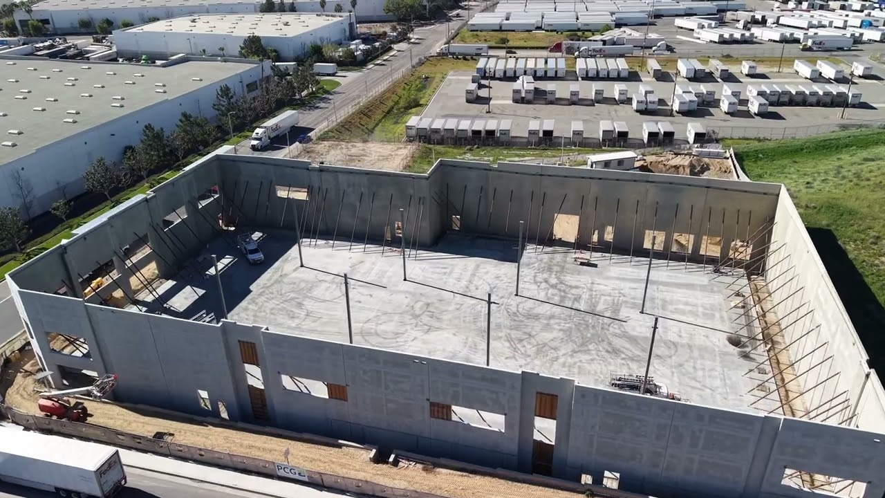 AP Concrete tilt up progress on 01/27/2026