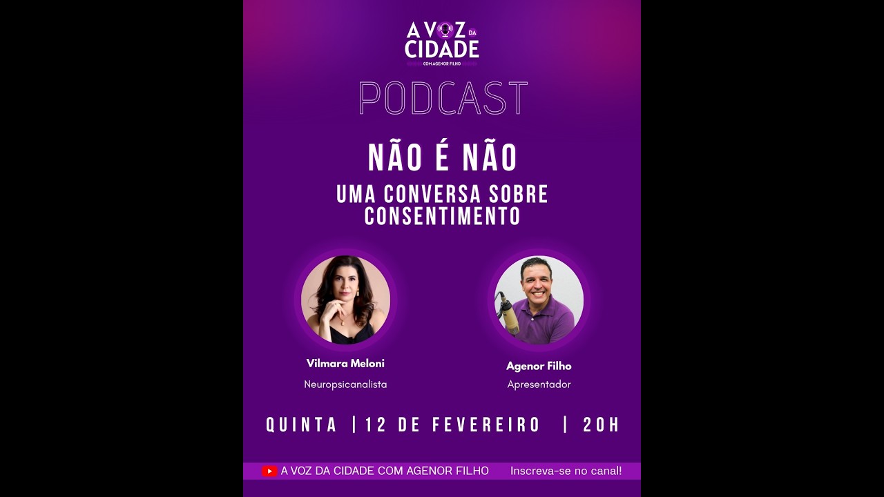 AGENOR FILHO RECEBE VILMARA MELONI PARA UMA CONVERSA SOBRE CONSENTIMENTO.