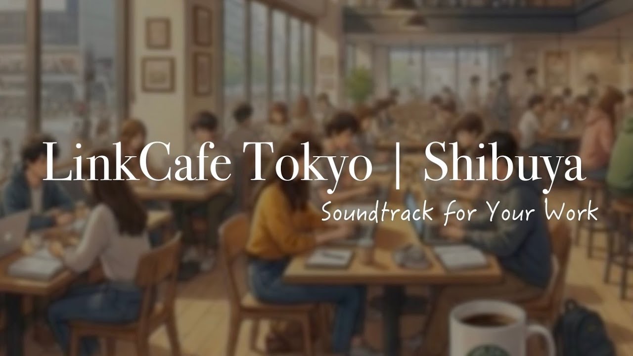 【2時間/作業用BGM】渋谷のカフェで集中。勉強・仕事が捗るBGM | LinkCafe Tokyo - Shibuya