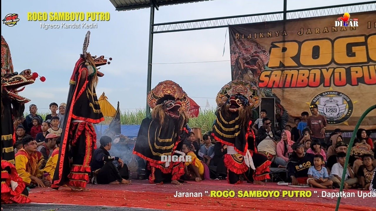 Rampokan Singo Barong Jaranan Rogo Samboyo Putro Live Ngreco Kandat