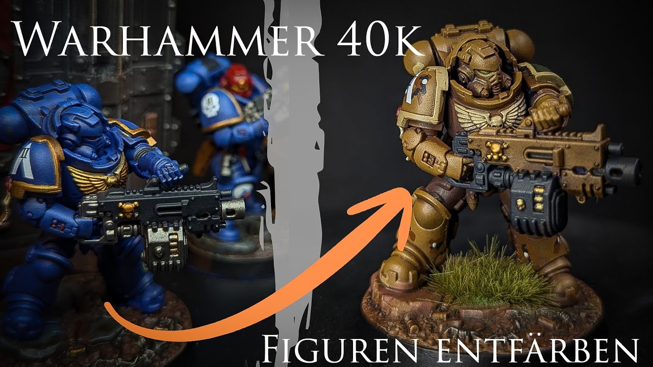 Warhammer Miniaturen entfärben. Wie ich Farbe entferne