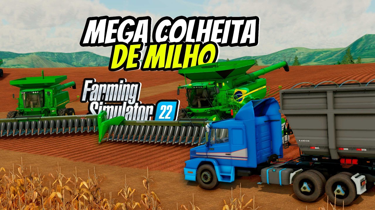 AO VIVO | MEGA COLHEITA de MILHO SUL do BRASIL | FARMING SIMULATOR 22  #farmingsimulator #fs22