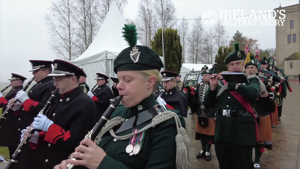 Combined Irish Military Bands March from Ulster Memorial Tower