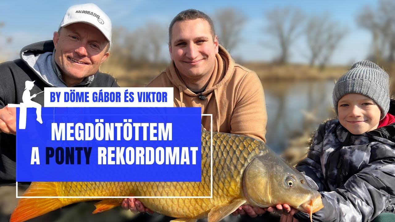 MEGDÖNTÖTTEM A PONTY REKORDOMAT | Óriás pontyokat fogtunk Döme Gáborral és Döme Viktorral