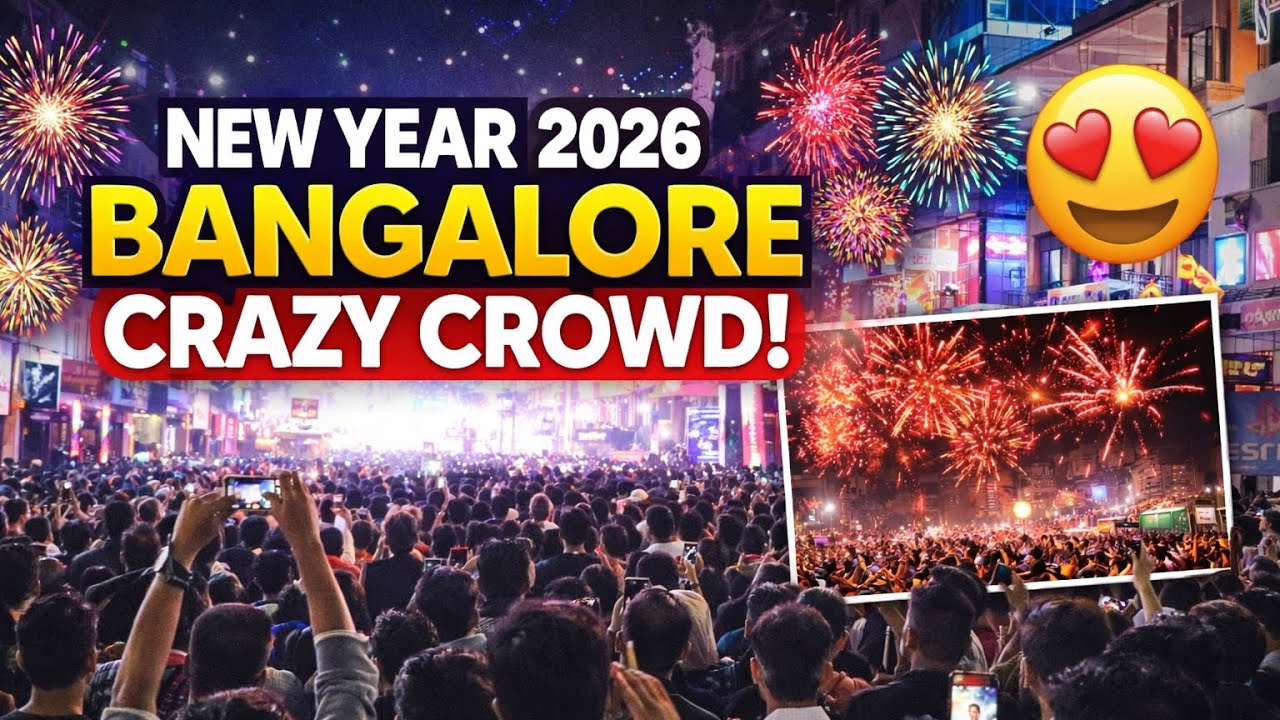 MG Road Bangalore New Year 2026🔥CRAZY Crowd |You Won’t Believe This! 