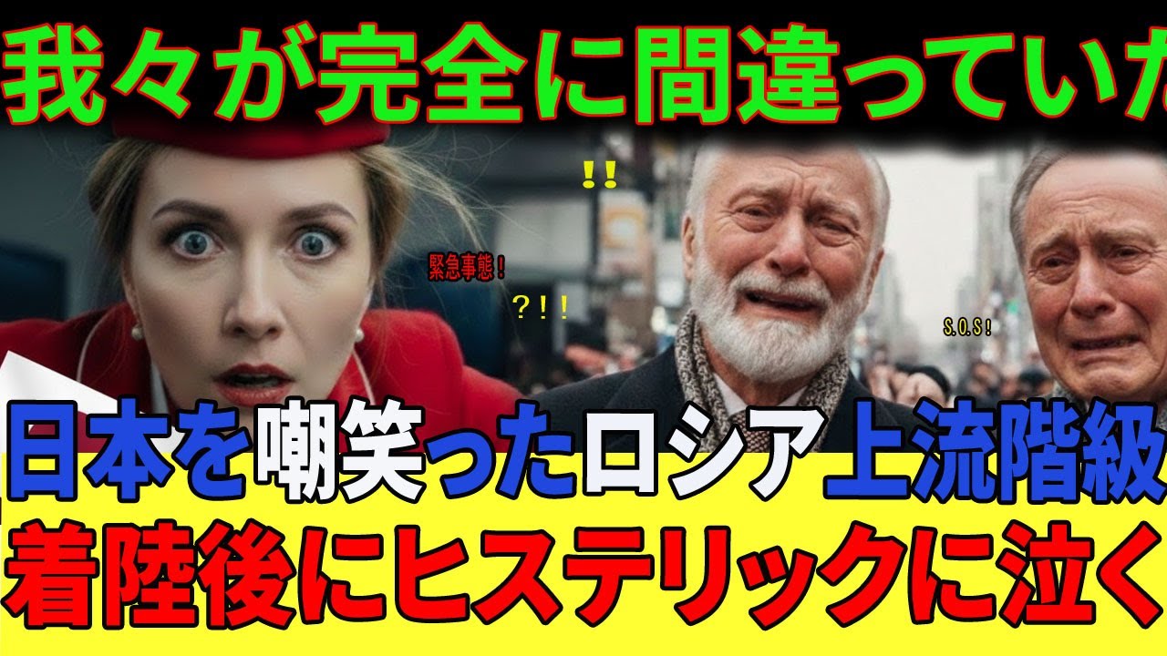 【海外の反応】「日本に降りるくらいなら海に堕ちる！」猛吹雪で緊急着陸したロシア富裕層が絶叫→完璧すぎる日本の姿に『我々が完全に間違っていた…』と号泣。