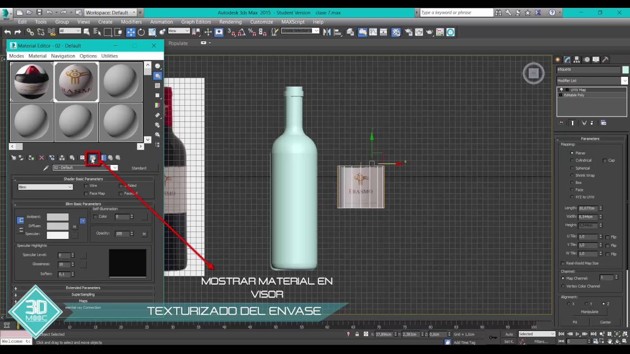 #9 3DS MAX Texturizado y finalizado del envase