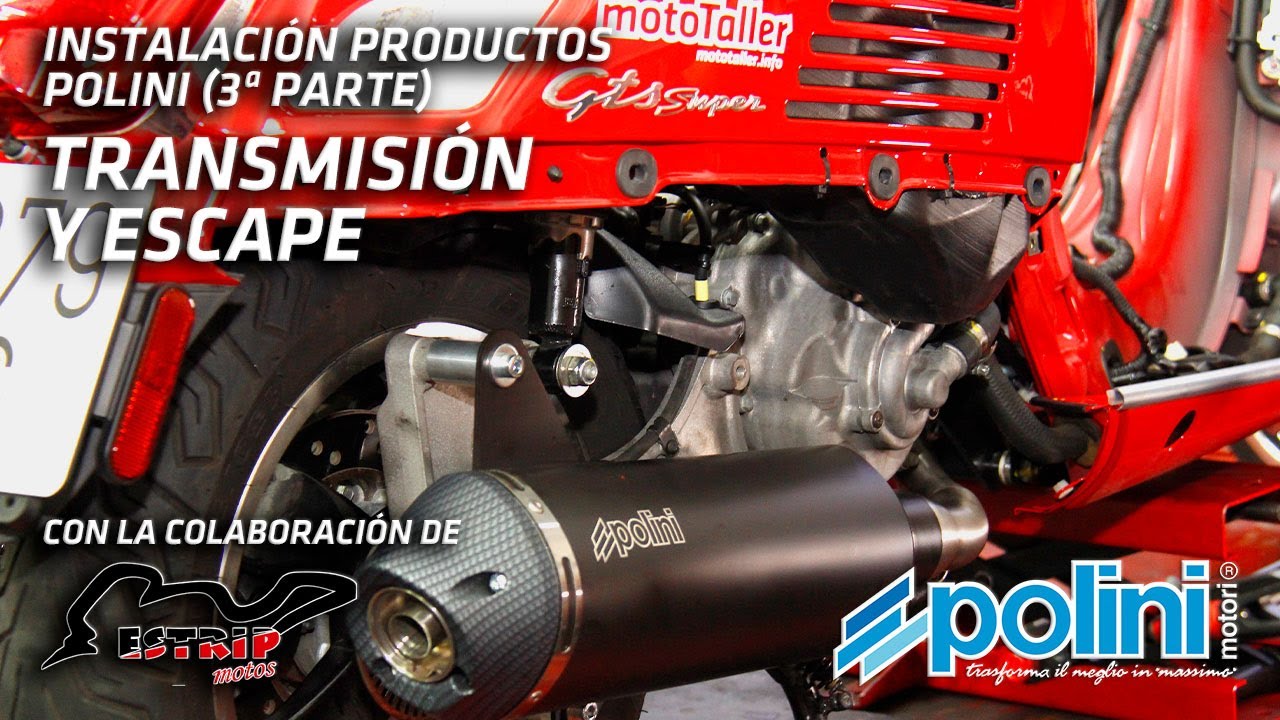 Guía de instalación productos Polini sobre Vespa GTS 300. 3ª parte: transmisión y escape