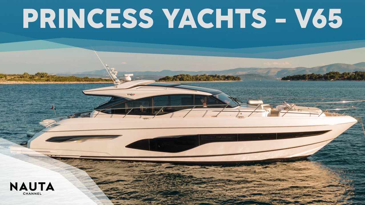 PRINCESS YACHTS - V65 - boat tour esterni e cabine