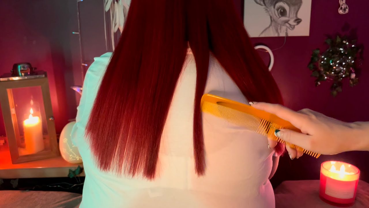 🌼 ASMR ~ Extremely Gentle Hair Parting & Hair Brushing ~ Personal Attention To Help You Sleep 🌼