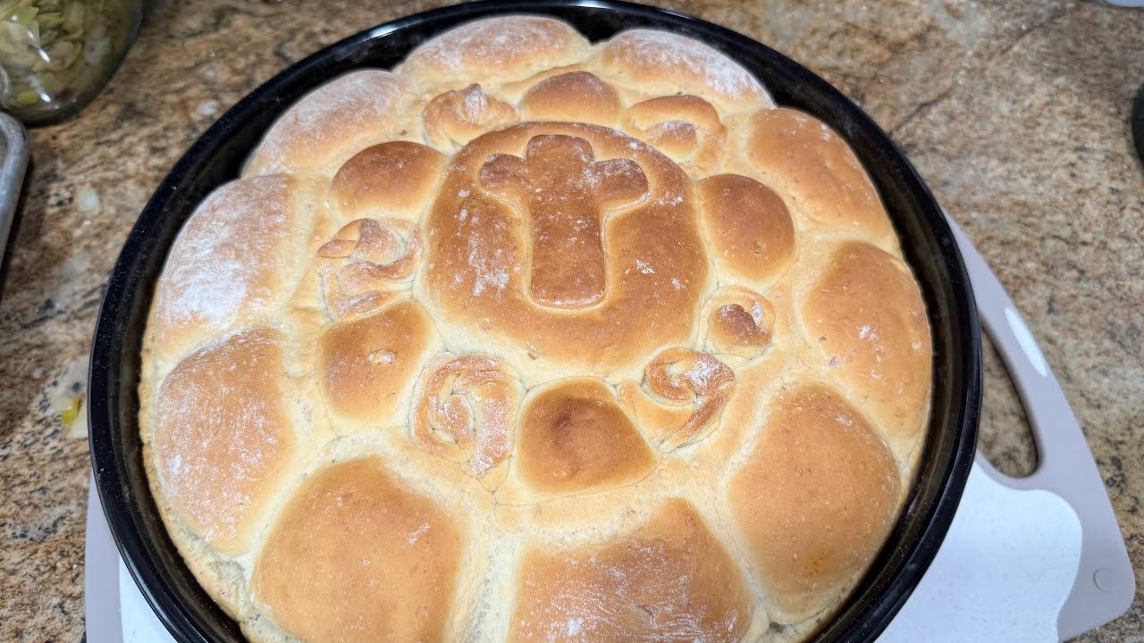Majalnik / leb so maja / Badnikova posna Pogača / #poğaça Homemade bread 