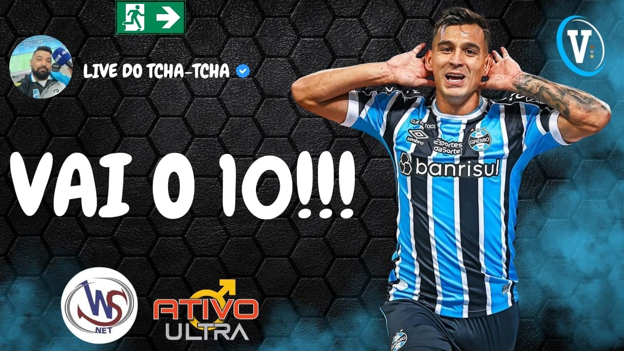 LIVE DO TCHA-TCHA! #231! CRISTALDO DEVE ENTRAR NO TIME!!! O VESTIÁRIO DO GRÊMIO! #gremio
