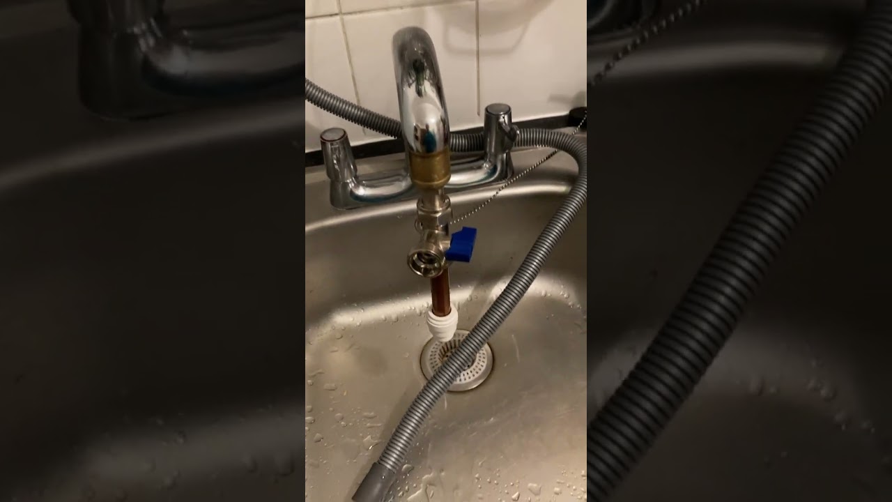 COOKOLOGY 8 Place Table Top / Countertop Dishwasher setup with a kitchen tap connection
