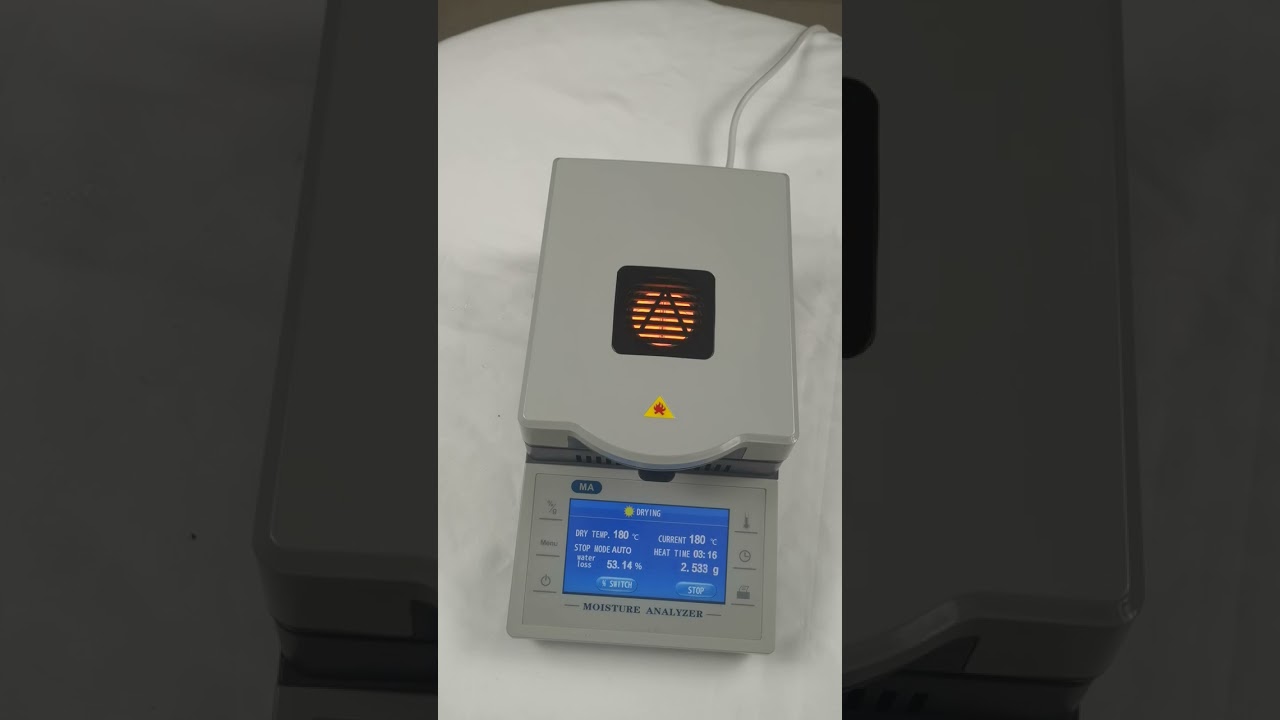 Moisture Analyzer Test The Denstiy Of Liquid With Glass Fiber