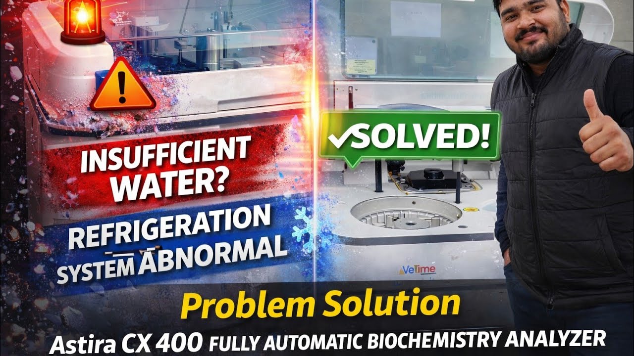 Astira CX 400 Insufficient Water and Refrigeration System Abnormal Error Solution 
