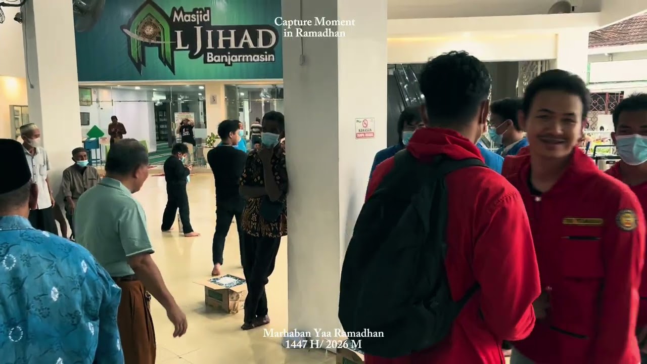 Tugas agama membantu menyiapkan berbuka puasa kelompok 3 di masjid al-jihad banjarmasin