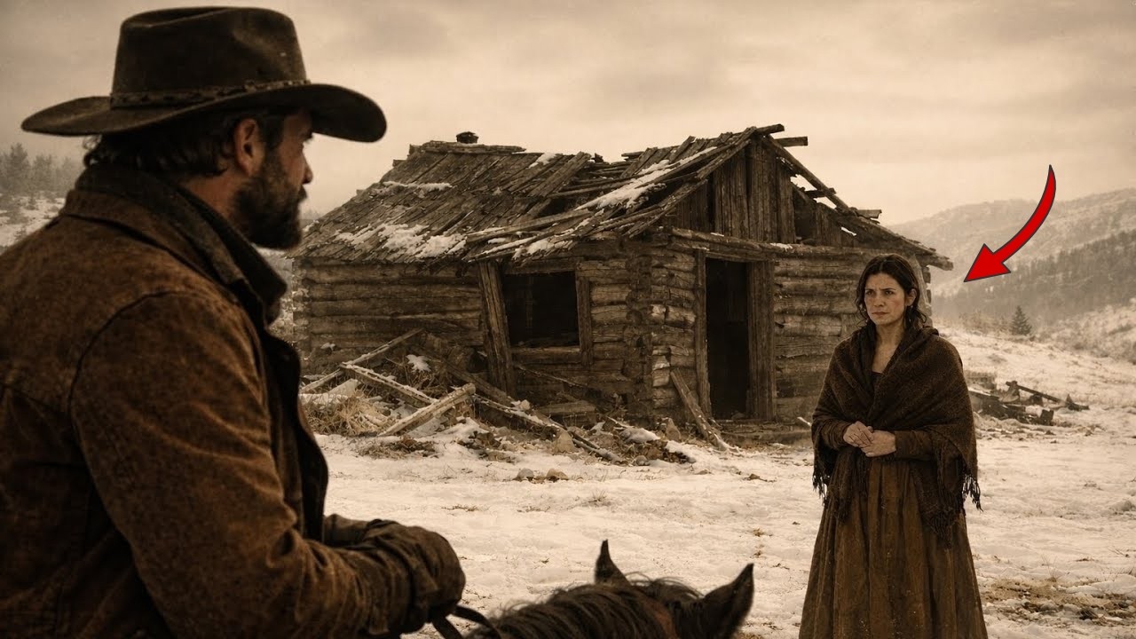 **Un riche cowboy voit une femme vivant seule dans une vieille cabane — son geste va vous étonner**