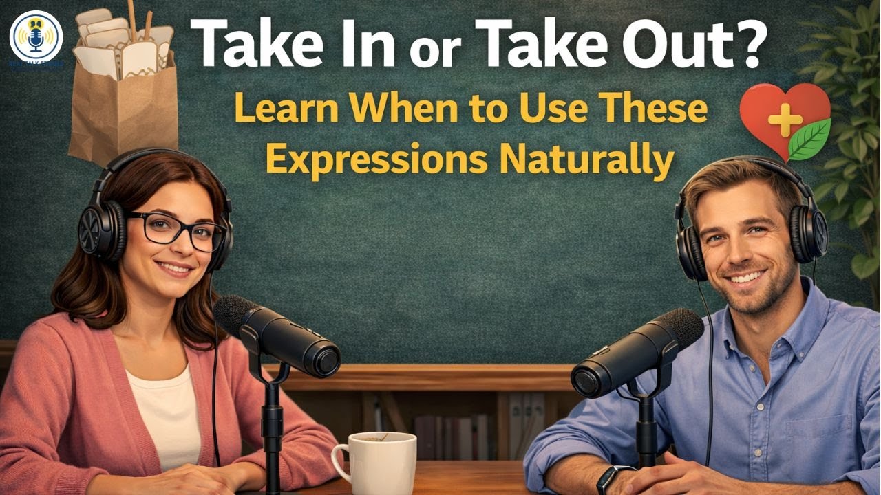 Take In or Take Out? Learn When to Use These Expressions Naturally / podcast