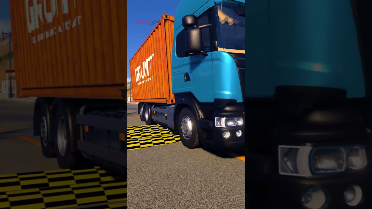 Truck vs Speedbumps | BeamNG Drive   #beamngdrive   #truck #speedbump #crash