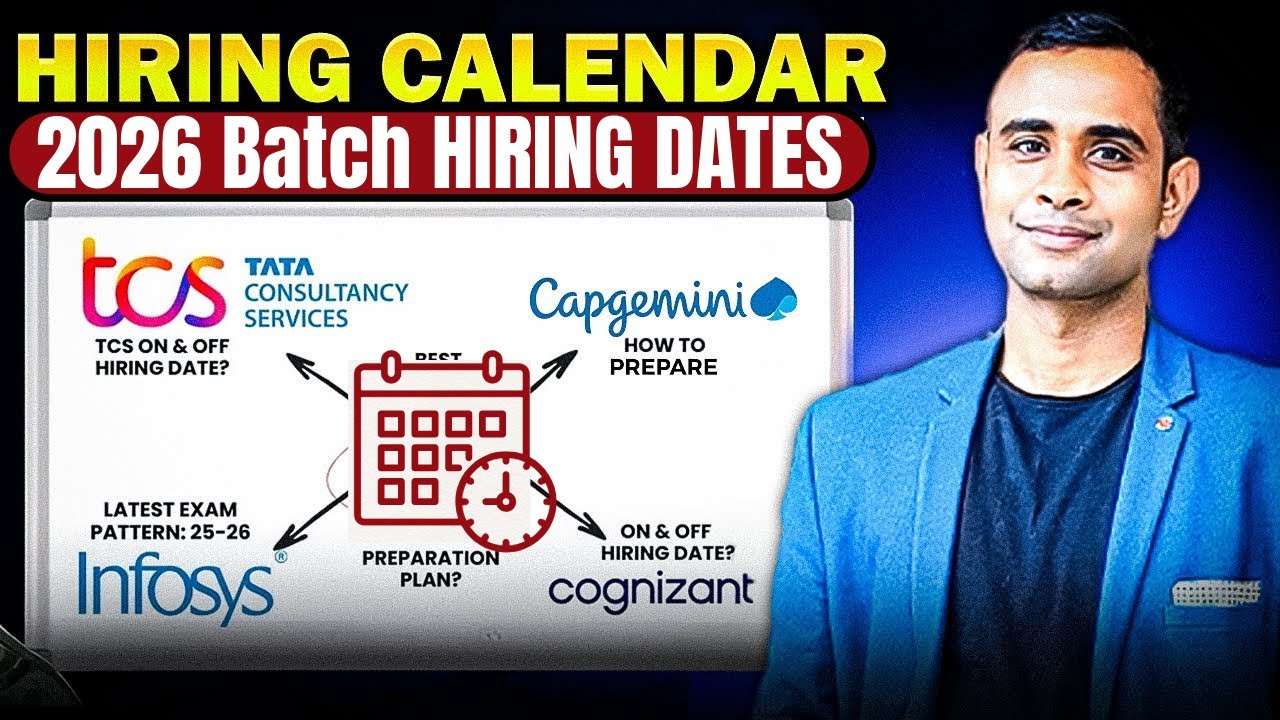 Hiring Calendar & Hiring Dates | Batch 2026 | OnCmapus & OffCampus