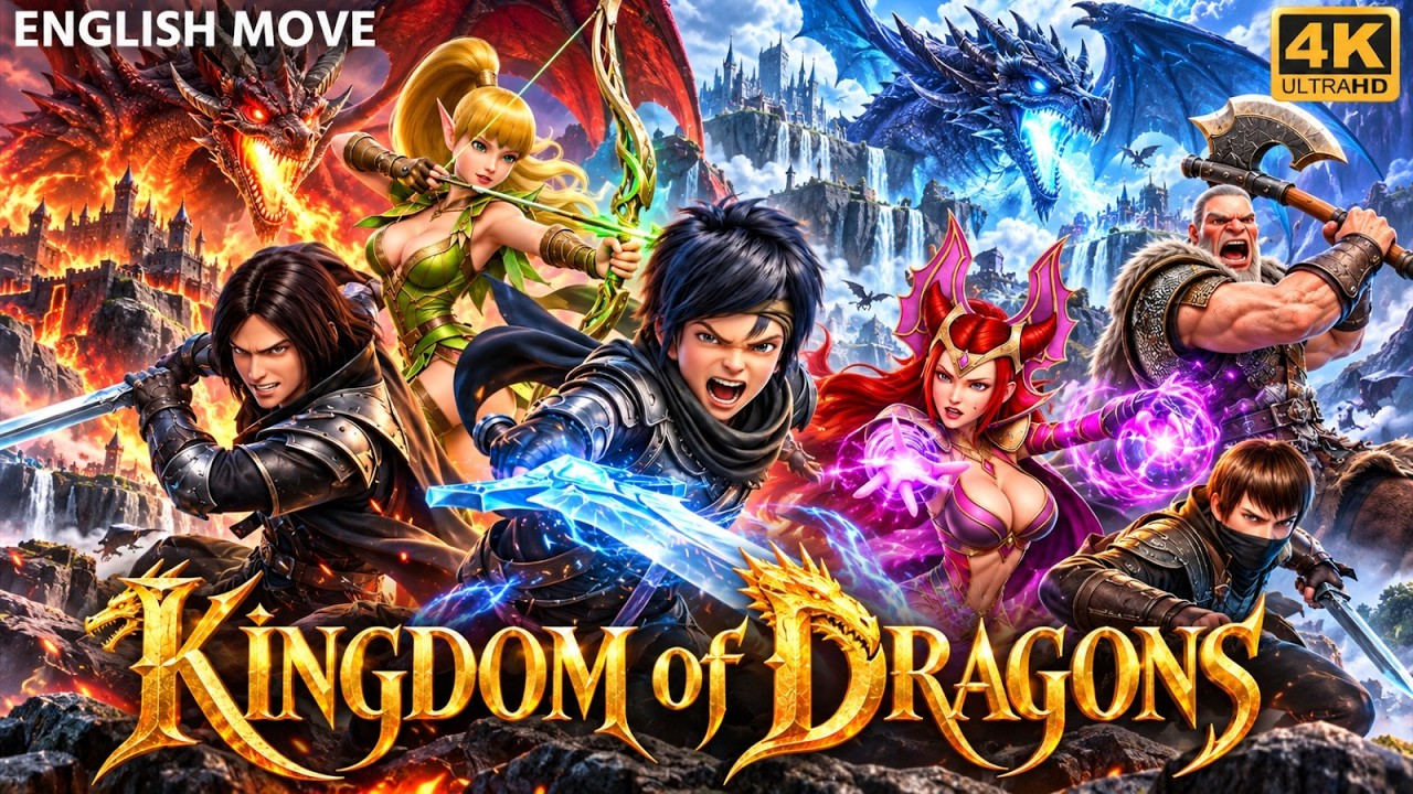 KINGDOM OF DRAGONS - Full English Movie | Animation Action Adventure Fantasy Movie | Free Movies