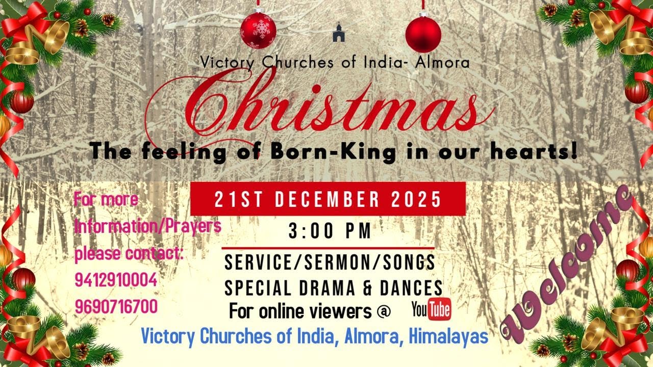 Live CHRISTMAS EVE. Service 2025 ||  Victory Churches Of India, Almora, Uttarakhand