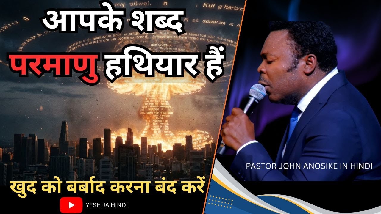आपके शब्द परमाणु हथियार हैं: खुद को बर्बाद करना बंद करें Pastor John Anosike