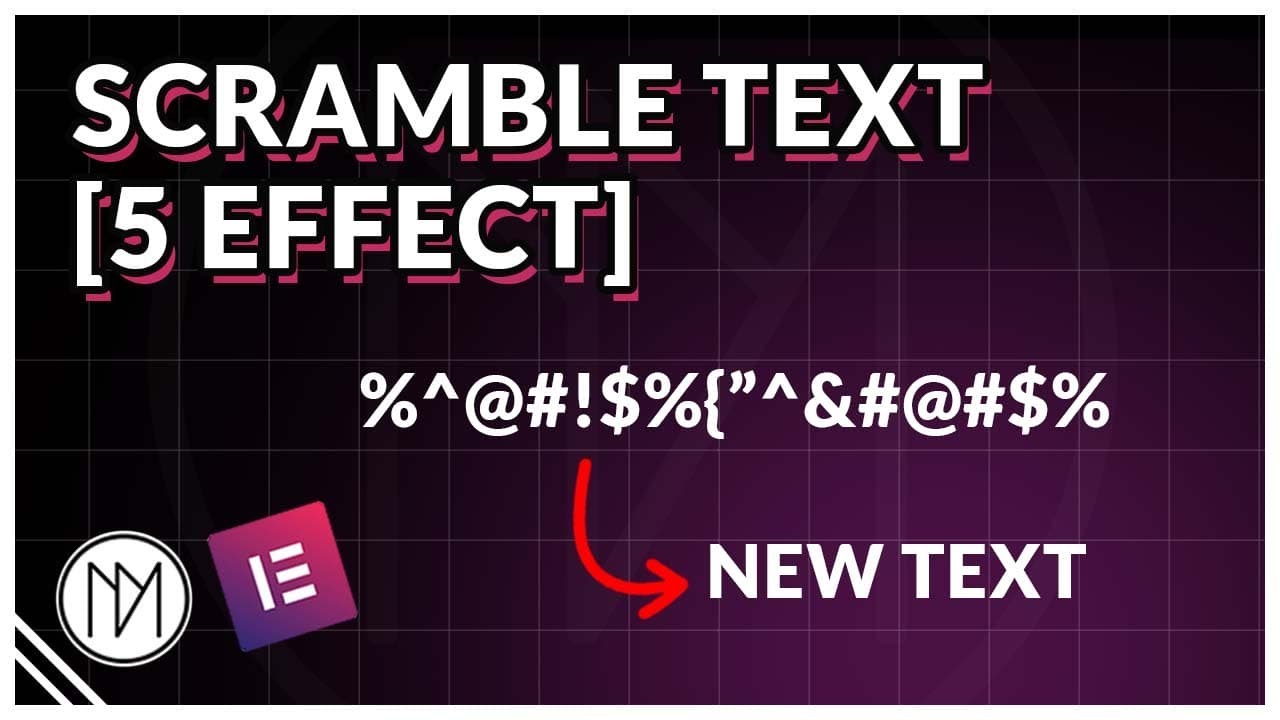 Scramble Text Reveals [5 Effects] - Elementor GSAP Tutorial