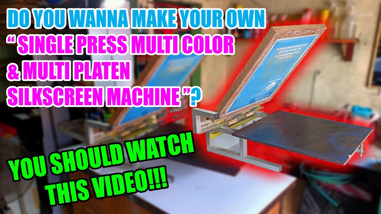 The SPECS of our portable single press multi color & multi platen silkscreen machine.