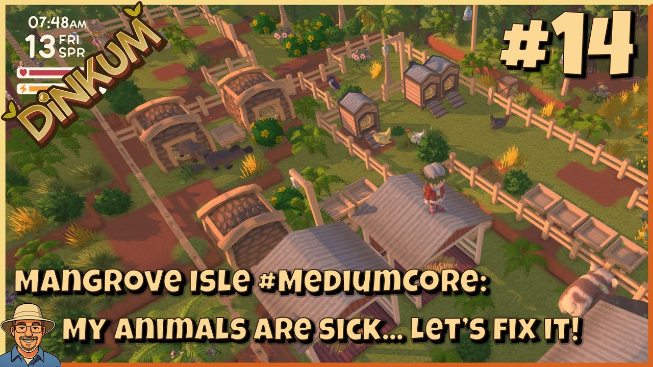Mangrove Isle episode 14: My animals are sick... Let's fix it!| #DinkumPartner | #mediumcore