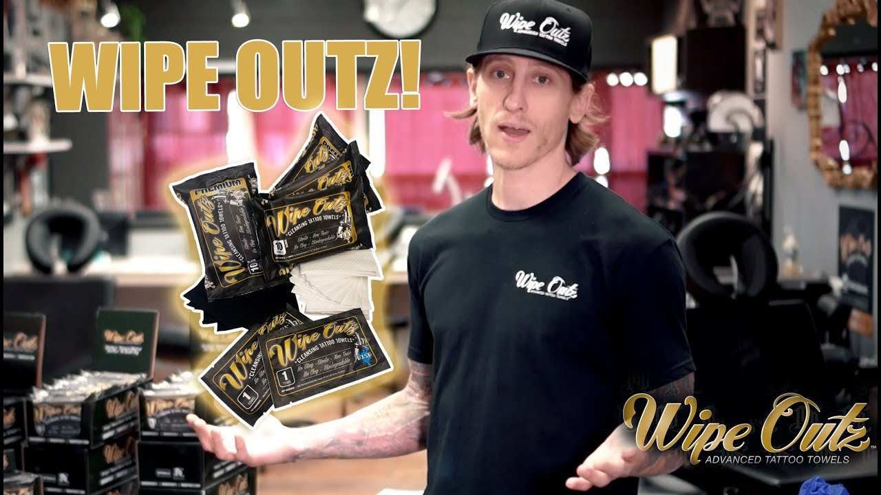 Wipe Outz by Mike DeVries. Sterilized Dry Tattoo Towels & Cleansing Tattoo Wipes!