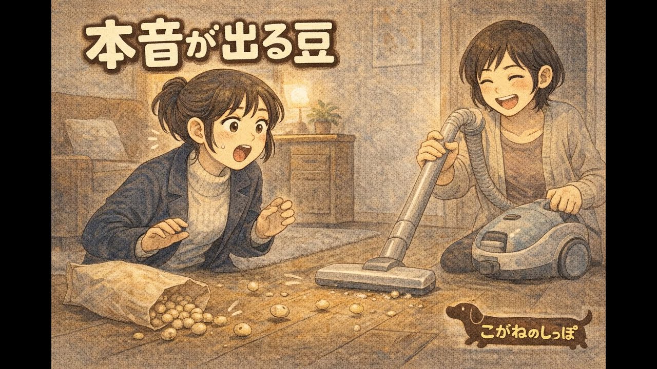 【絵本 読み聞かせ】（１９５）本音が出る豆