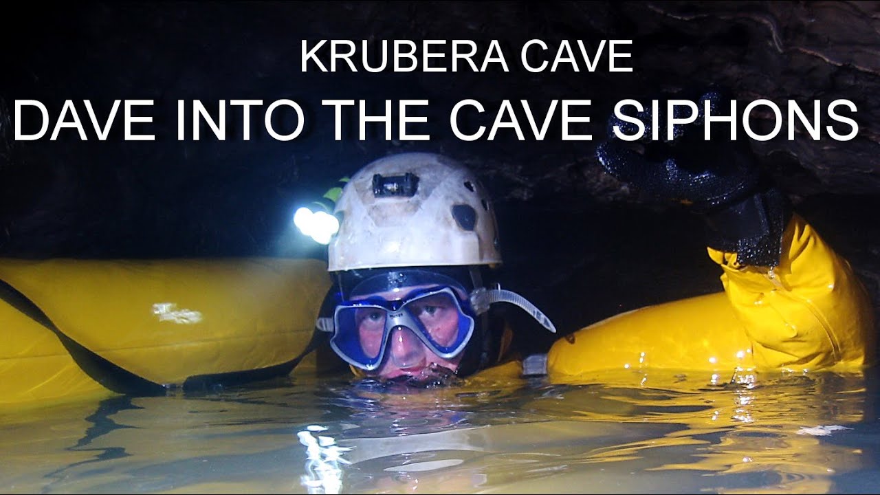 KRUBERA CAVE. Dive into the cave siphons.