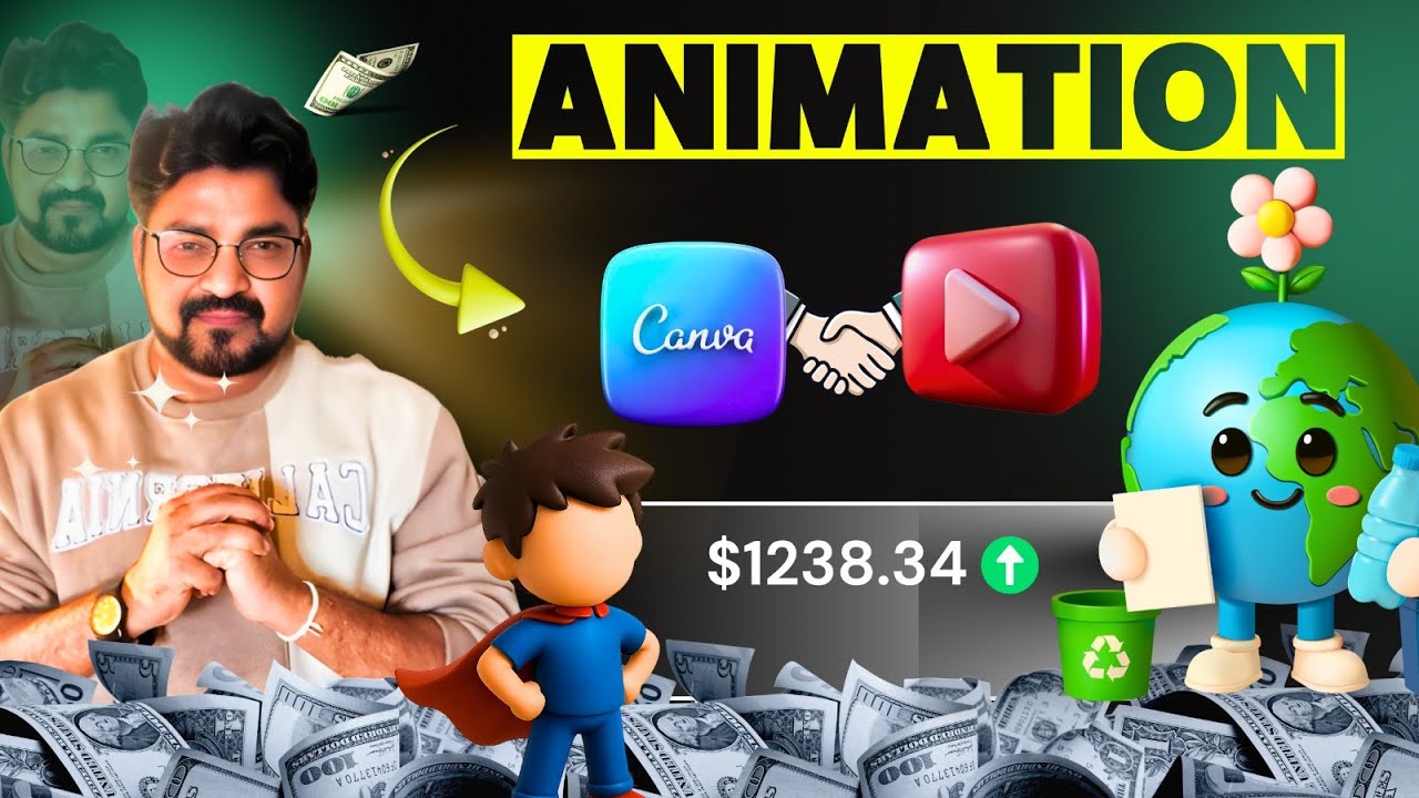 How to Make Animation videos in canva And Earn Money.