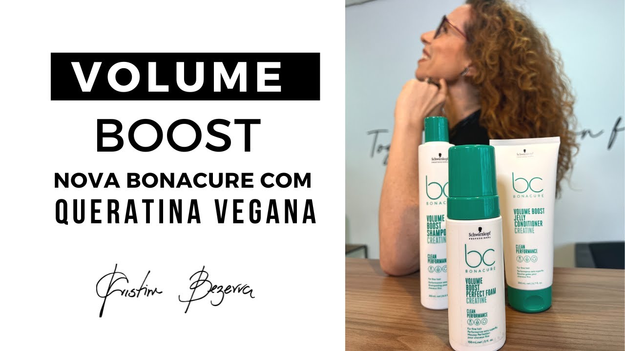 Nova Bonacure VOLUME BOOST Com Queratina Vegana