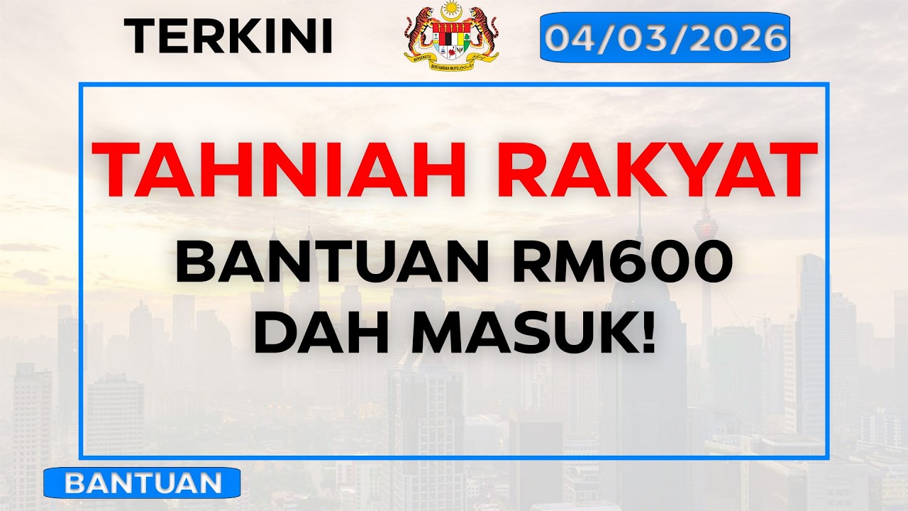 Alhamdulillah! Bayaran JKM Mac 2026 Mula Masuk Hari Ini (RM150 - RM600)