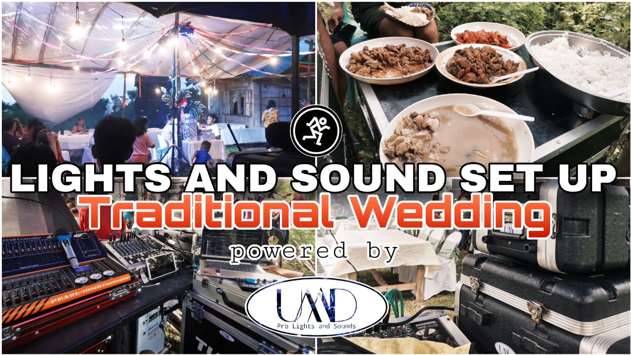 LIGHTS AND SOUND SET UP FOR TRADITIONAL WEDDING powered by UMD PRO Lights and Sound | Civil Wedding