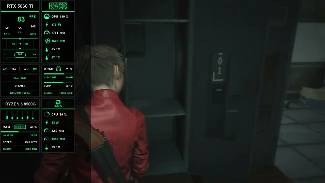 Resident Evil 2   on Ryzen 5 8500G + RTX 5060TI