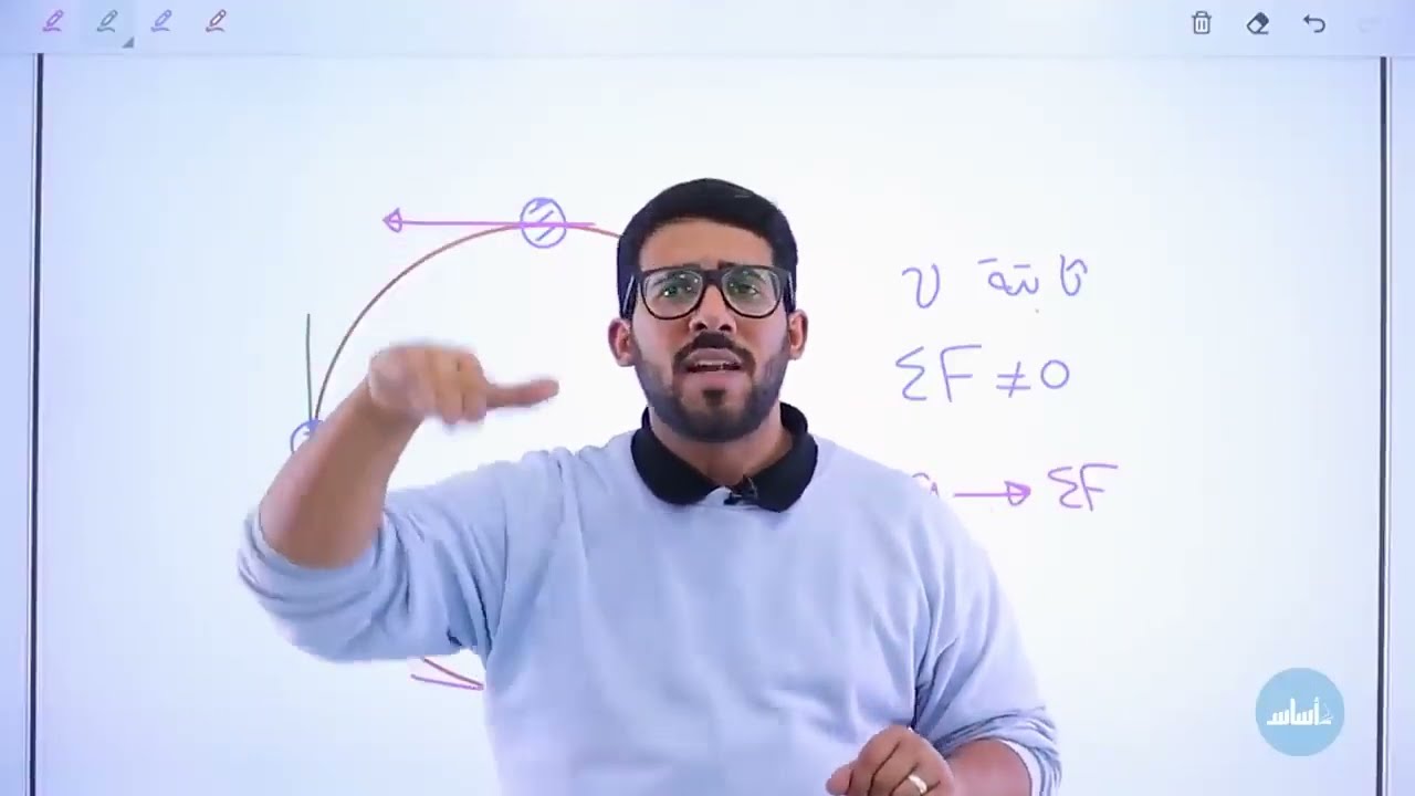 مفهوم القوة المركزية والتسارع المركزي || فيزياء الصف العاشر - الفصل الثاني جيل 2009