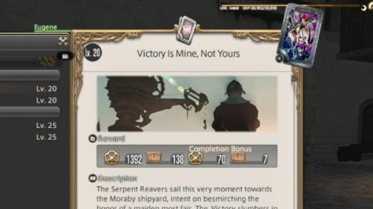 FF14 - GCLQ - Victory Is Mine, Not Yours - Lv.20