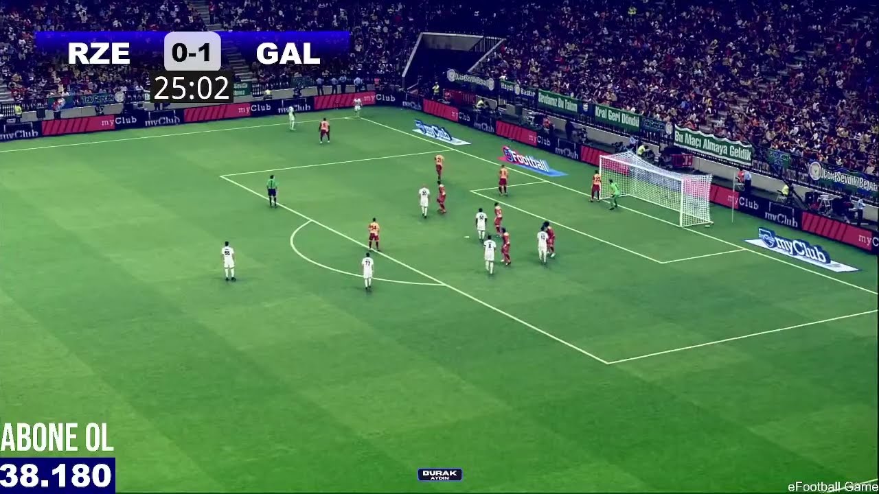 GALATASARAY - RİZESPOR MA&Ccedil;I CANLI İZLE | eFootball 21 T&uuml;rk&ccedil;e Oyun