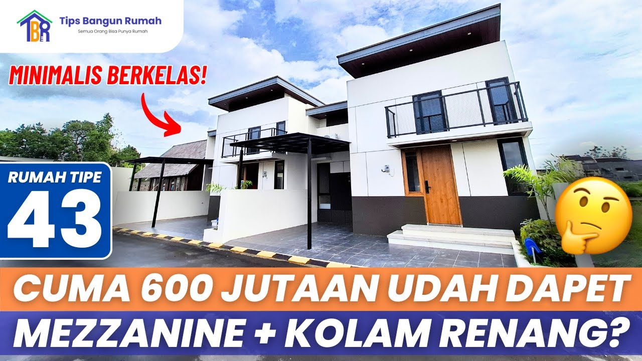 Rumah Ini Cuma Tipe 43 Tapi Ada Mezzanine & Kolam Renang! Gimana Caranya? 😱