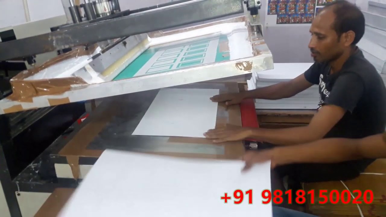 Gumming Screen Printing Machine