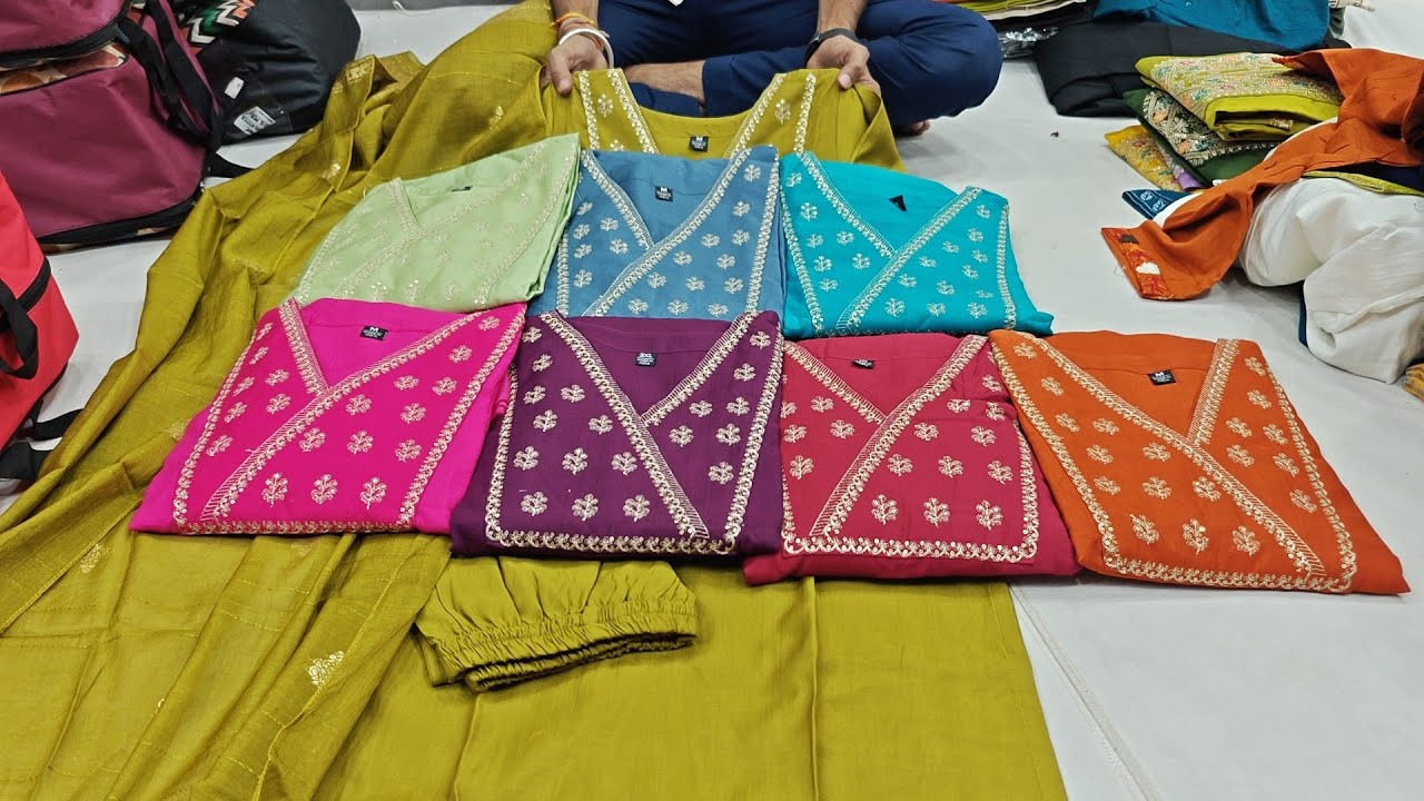 Chickpet Banglore Wholesale Designer&Partywear 2&3pc Co Ord Kurti Sets/Single Set Courier/Shopping