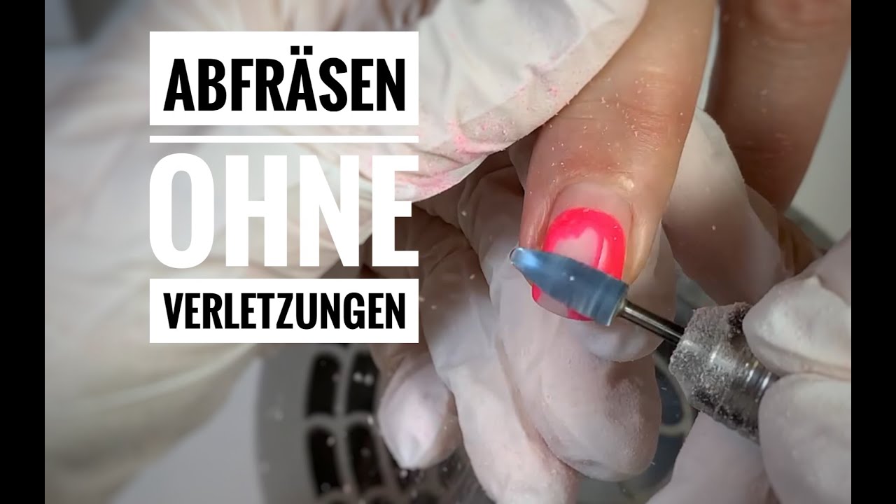Gellack Abfräsen und Form Feilen